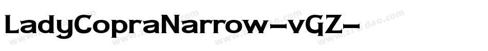 LadyCopraNarrow-vGZ字体转换