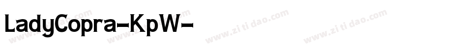 LadyCopra-KpW字体转换