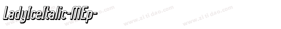LadyIceItalic-MEp字体转换