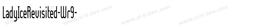 LadyIceRevisited-Wr9字体转换