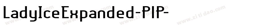 LadyIceExpanded-PlP字体转换
