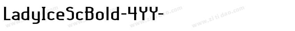 LadyIceScBold-4YY字体转换