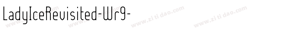 LadyIceRevisited-Wr9字体转换