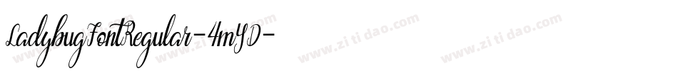 LadybugFontRegular-4mYD字体转换