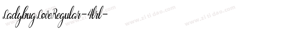 LadybugLoveRegular-4lrl字体转换
