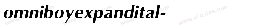 omniboyexpandital字体转换