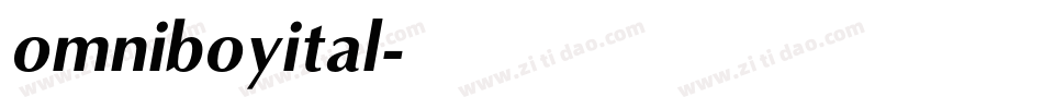 omniboyital字体转换