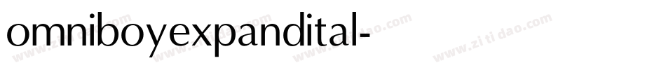 omniboyexpandital字体转换