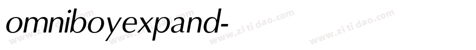 omniboyexpand字体转换
