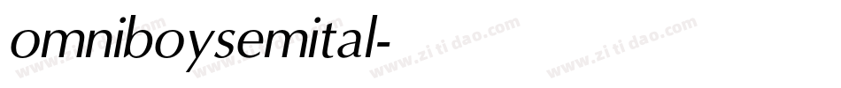 omniboysemital字体转换