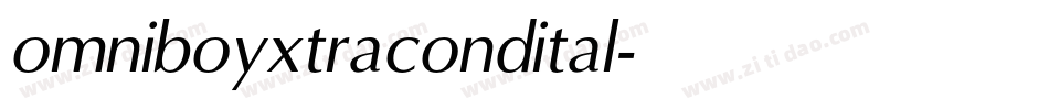 omniboyxtracondital字体转换