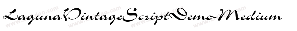 LagunaVintageScriptDemo-Medium字体转换