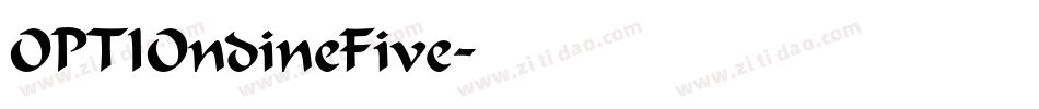 OPTIOndineFive字体转换