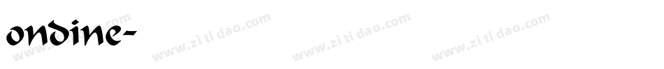 ondine字体转换
