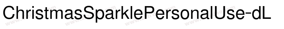 ChristmasSparklePersonalUse-dLal字体转换