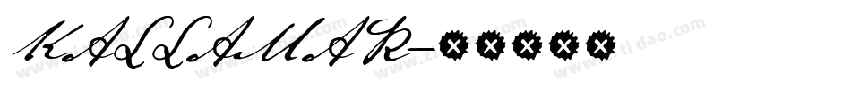 KALLAMAR字体转换