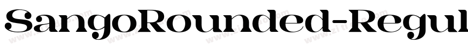 SangoRounded-Regular字体转换