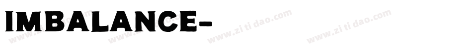 Imbalance字体转换