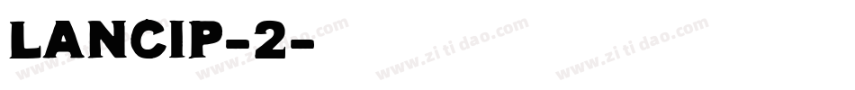 lancip-2字体转换
