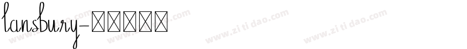 lansbury字体转换