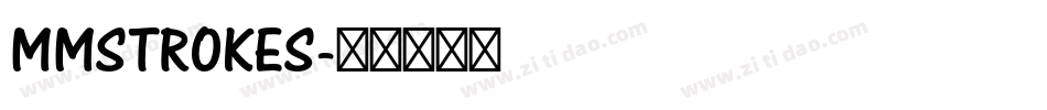 MMSTROKES字体转换
