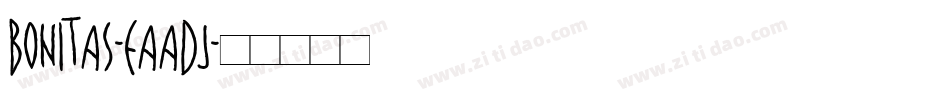 Bonitas-EaaDj字体转换