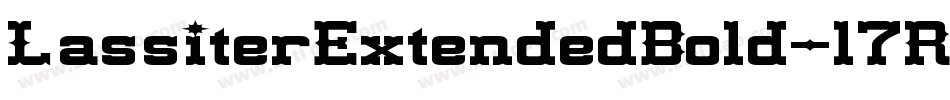 LassiterExtendedBold-l7Rw字体转换