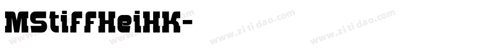 MStiffHeiHK字体转换