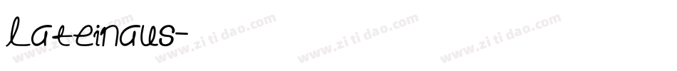 Lateinaus字体转换