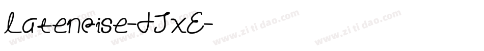 Latenoise-dJxE字体转换