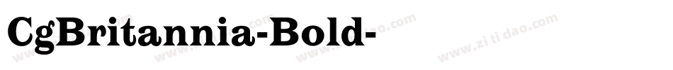 CgBritannia-Bold字体转换
