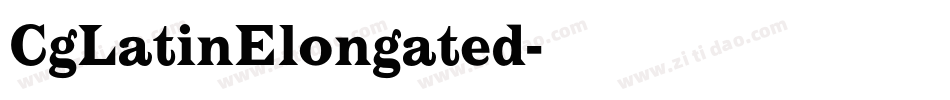 CgLatinElongated字体转换