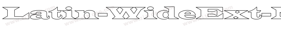 Latin-WideExt-Normal字体转换