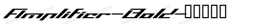Amplifier-Bold字体转换