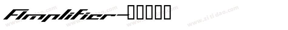 Amplifier字体转换