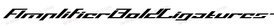 AmplifierBoldLigatures字体转换