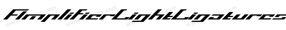 AmplifierLightLigatures字体转换