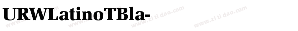 URWLatinoTBla字体转换