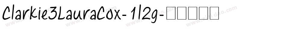 Clarkie3LauraCox-1l2g字体转换