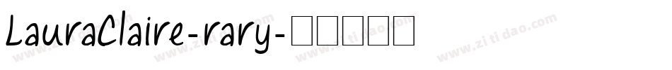 LauraClaire-rary字体转换