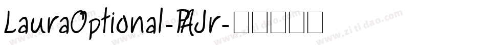 LauraOptional-PAJr字体转换