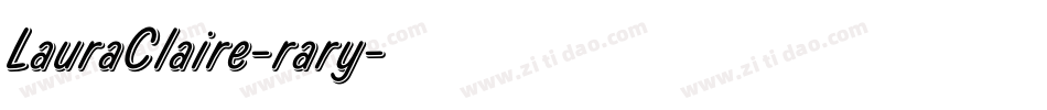 LauraClaire-rary字体转换