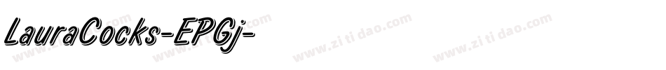 LauraCocks-EPGj字体转换