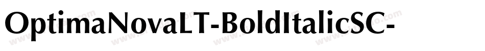 OptimaNovaLT-BoldItalicSC字体转换