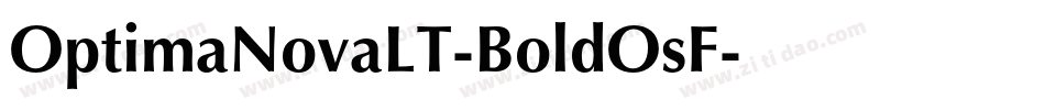 OptimaNovaLT-BoldOsF字体转换