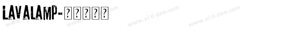 Lavalamp字体转换