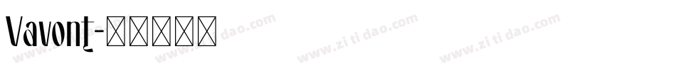 Vavont字体转换