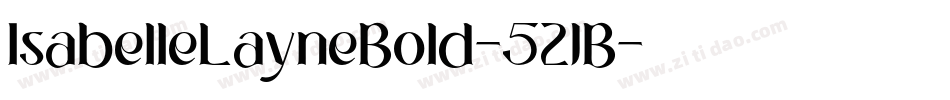 IsabelleLayneBold-52JB字体转换