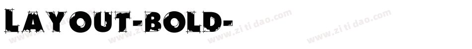Layout-Bold字体转换