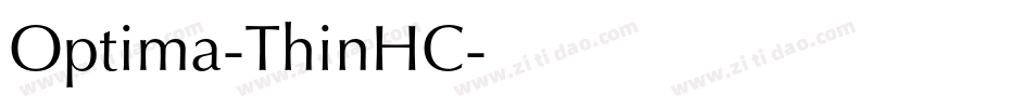 Optima-ThinHC字体转换